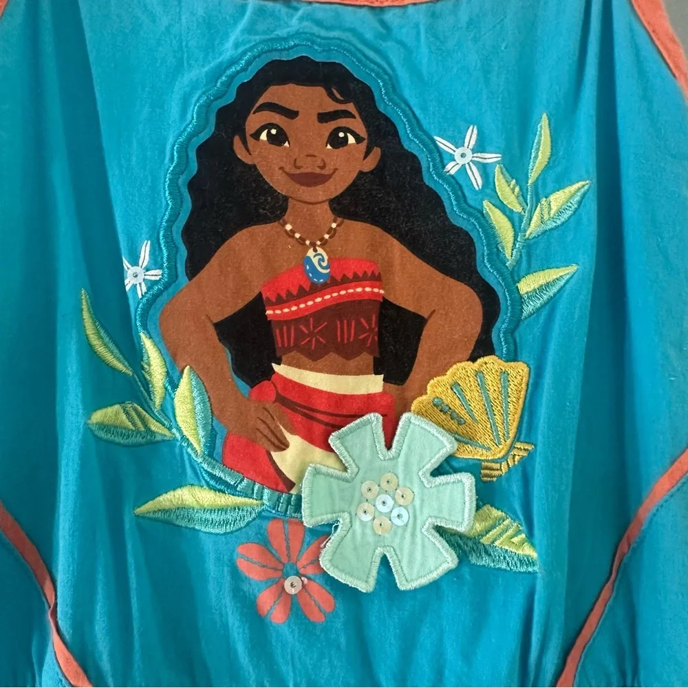 Disney’s Moana Blue Floral girls Dress from Disney’s Aulani resort in Hawaii